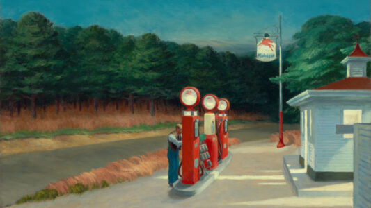 Gas Station Edward Hopper Wallpaper Gas Station