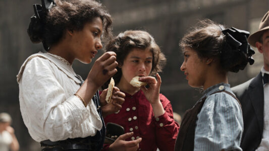 Colorized Lunch Time New York 1900 Colorized Lunch Time New York 1900