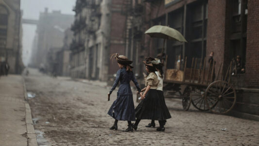 Colorized Young Girls Work New York 1900 Colorized Young Girls Work New York 1900