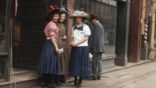Colorized Young Girls at Work St Louis 1900 Colorized Young Girls at Work St Louis 1900