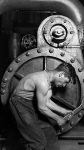 Steam Turbine 1910 Lewis Hines Photo Black and White